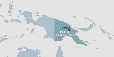 แผนที่ของ goroka ปาปัวนิวกินี