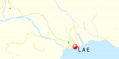 แผนที่ของ lae ปาปัวนิวกินี 